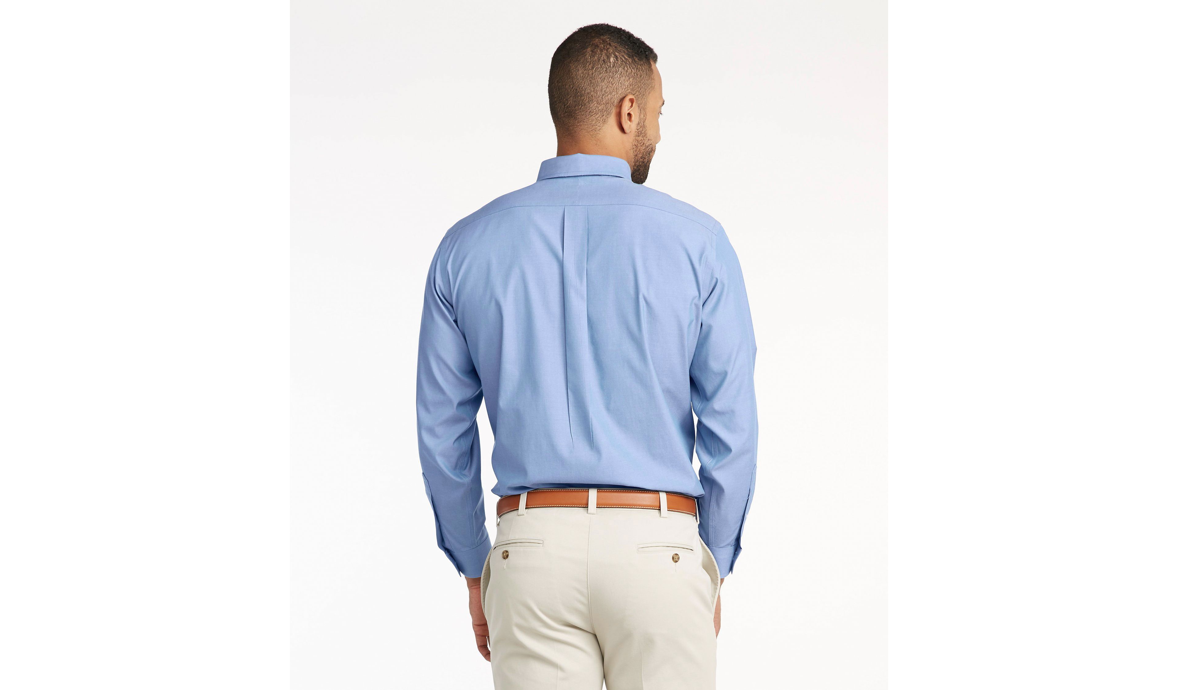 Men's Wrinkle-Free Pinpoint Oxford Cloth Shirt, Traditional Fit