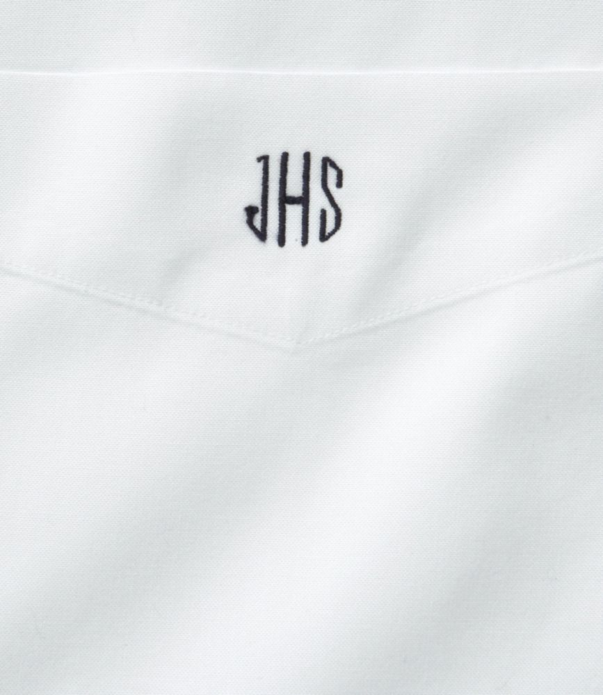 Men's Wrinkle-Free Pinpoint Oxford Cloth Shirt, Traditional Fit, Blue, small image number 8