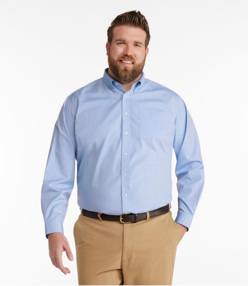 Men's Wrinkle-Free Pinpoint Oxford Cloth Shirt, Traditional Fit