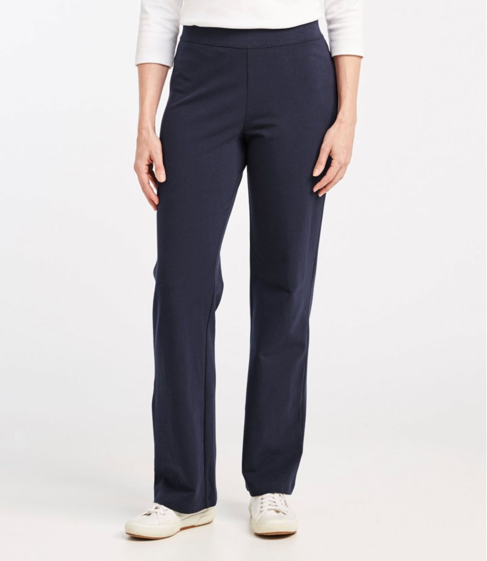 Buy New Womens Navy Stretch Bootleg Trousers