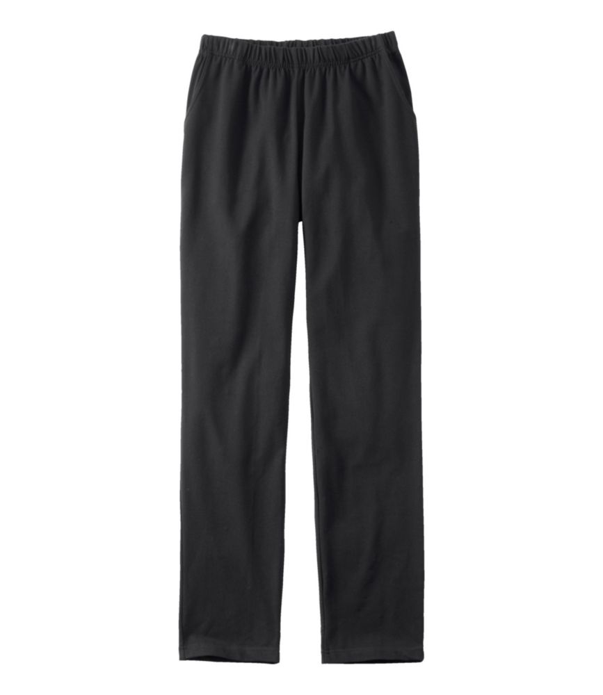 black elastic waist pants