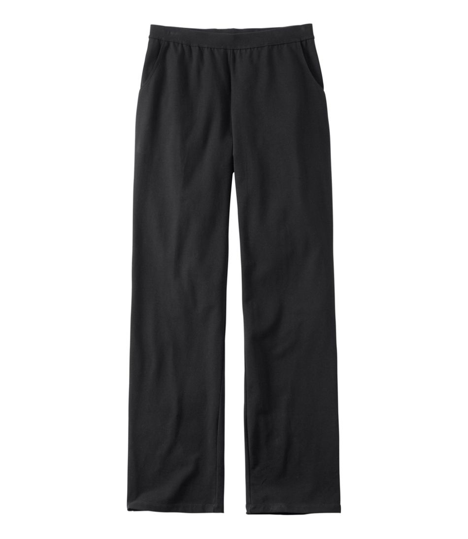 Lux At Ease Straight, Black Straight Leg Pants