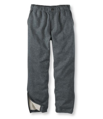 sweatpants with a fly opening
