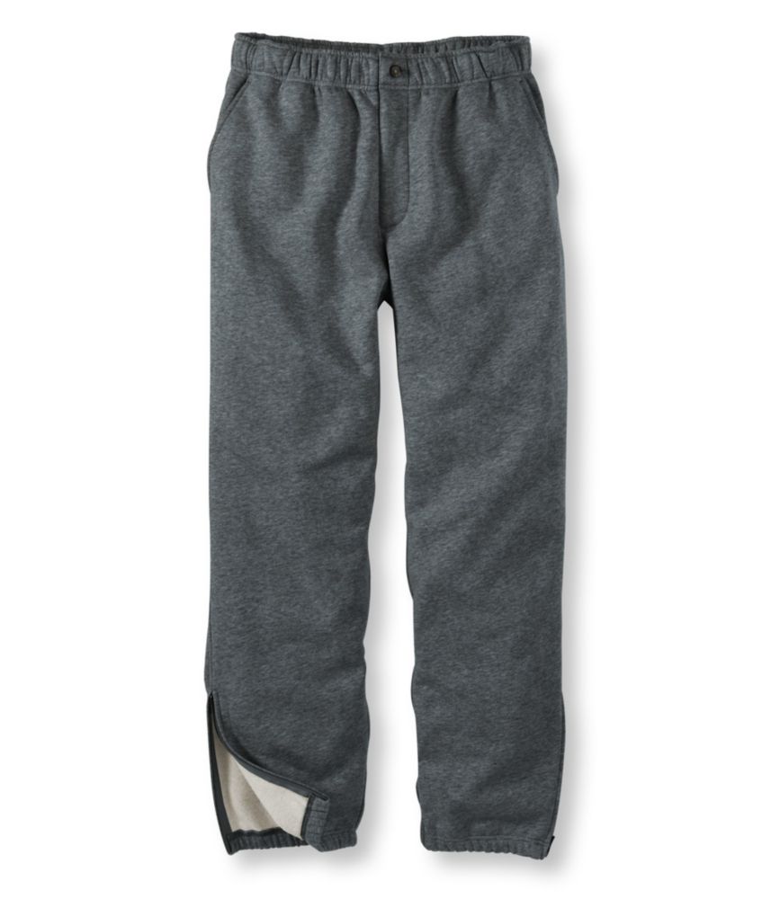 sweatpants with fly front