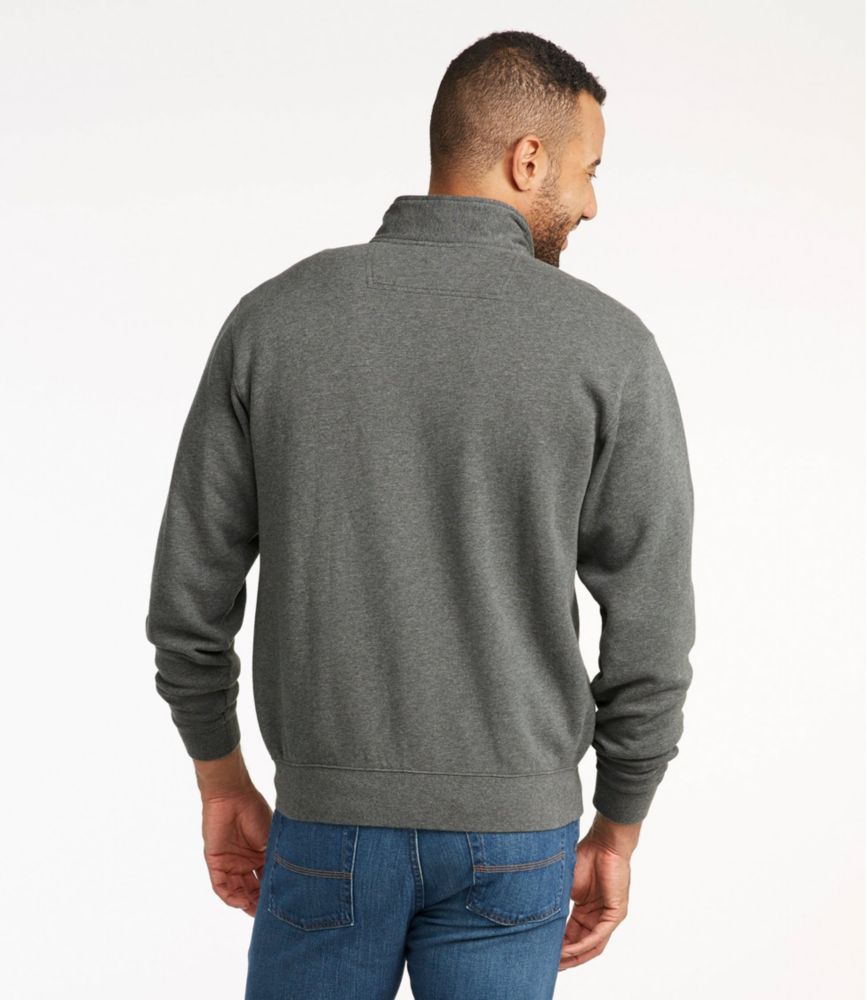 mens hoodless zip up sweatshirt