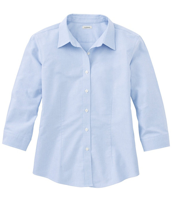 Women's Wrinkle-Free Pinpoint Oxford Shirt, Long-Sleeve Relaxed Fit at L.L.  Bean