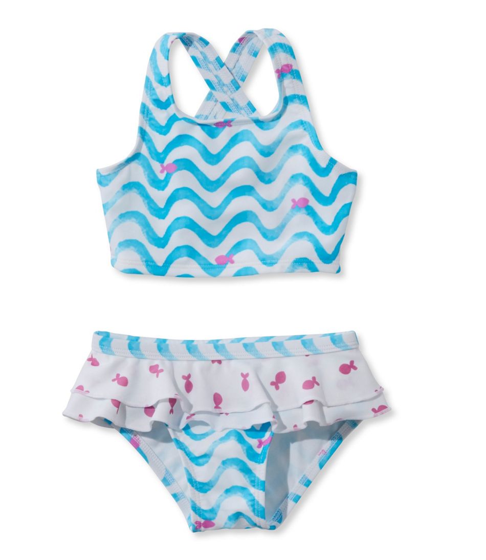 Infant And Toddler Girls Sea Spray Swimsuit Two Piece Toddler