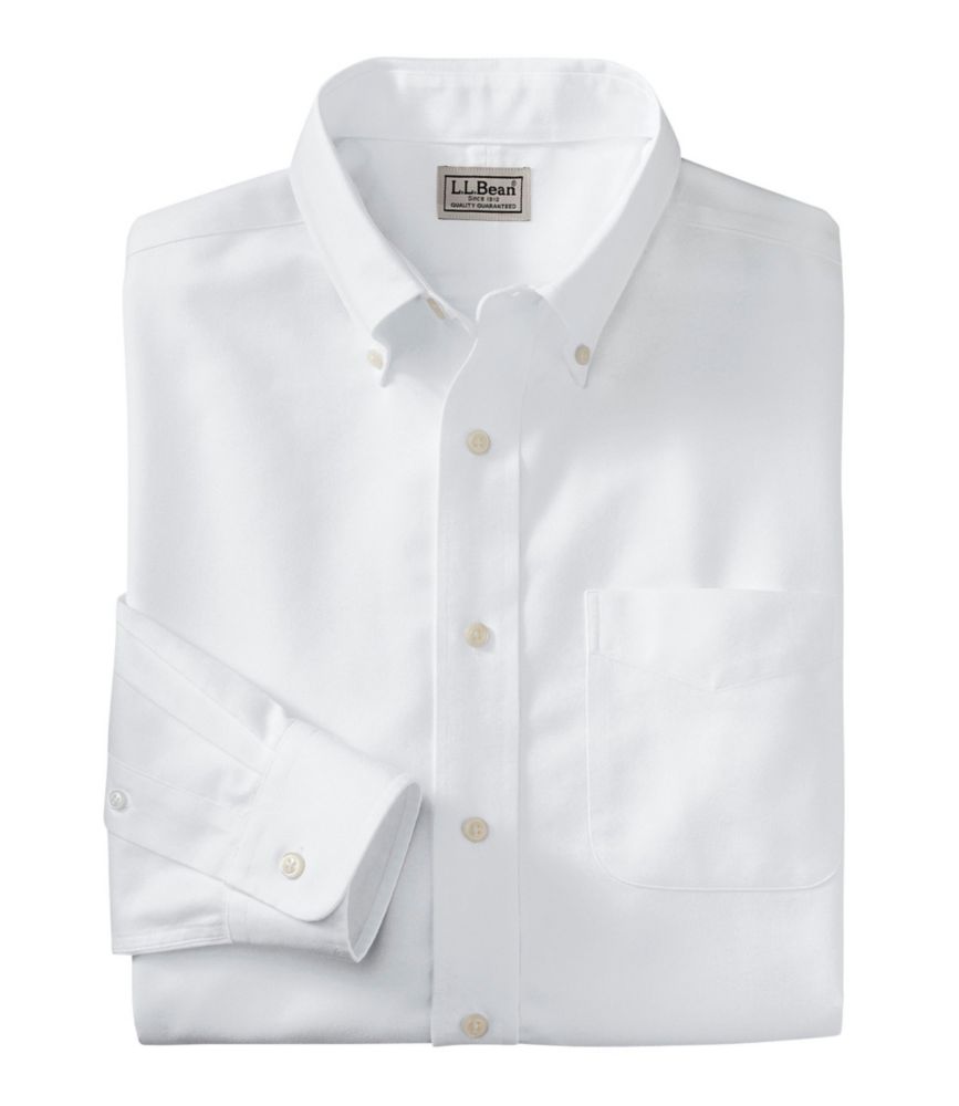 Men's WrinkleFree Classic Oxford Cloth Shirt, Slightly Fitted Dress