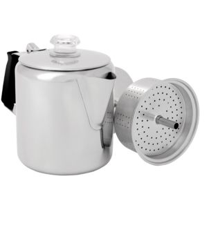 Glacier Stainless-Steel Percolator, Six-Cup