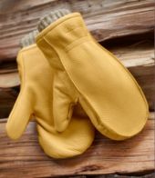 Men&s Buckskin Chopper Mitts Brown Large | L.L.Bean