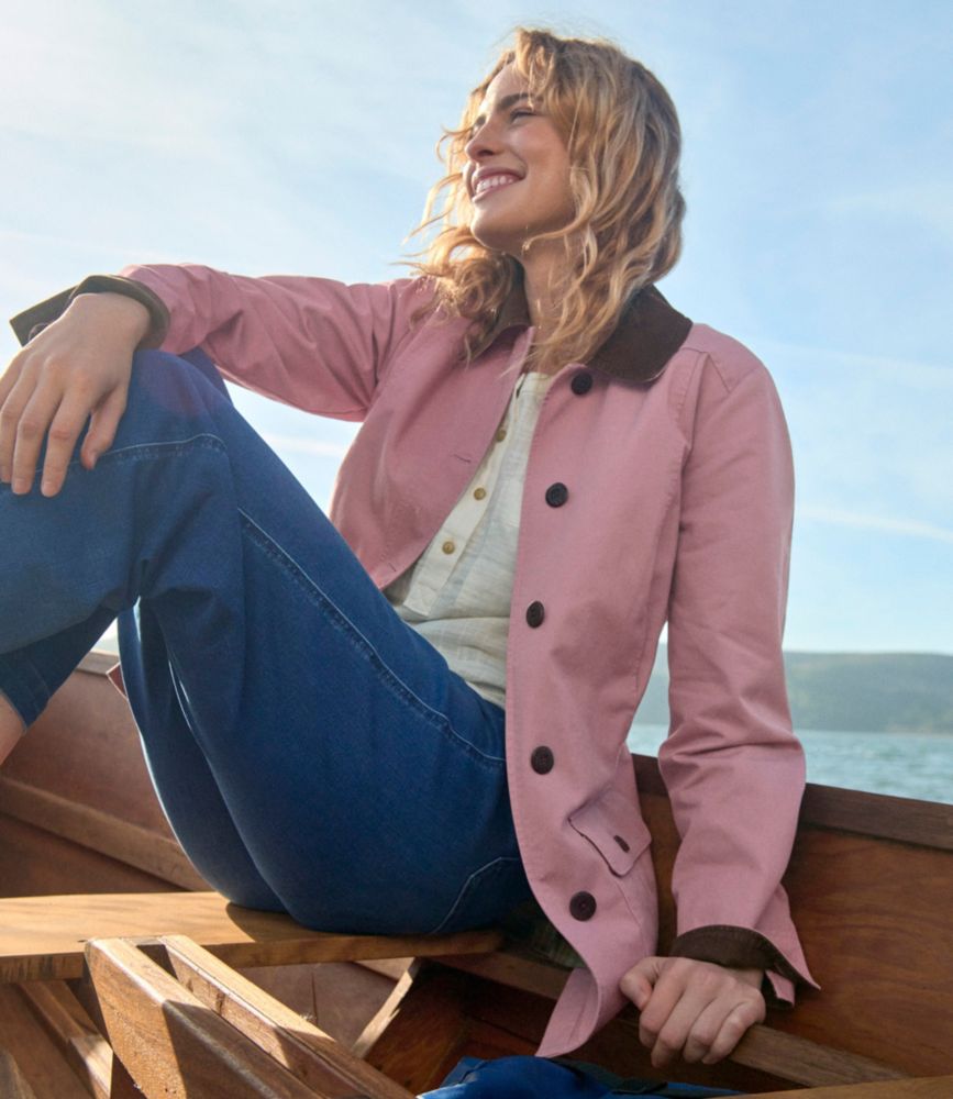 Women's Adirondack Barn Coat, Flannel-Lined, Dark Khaki, small image number 9