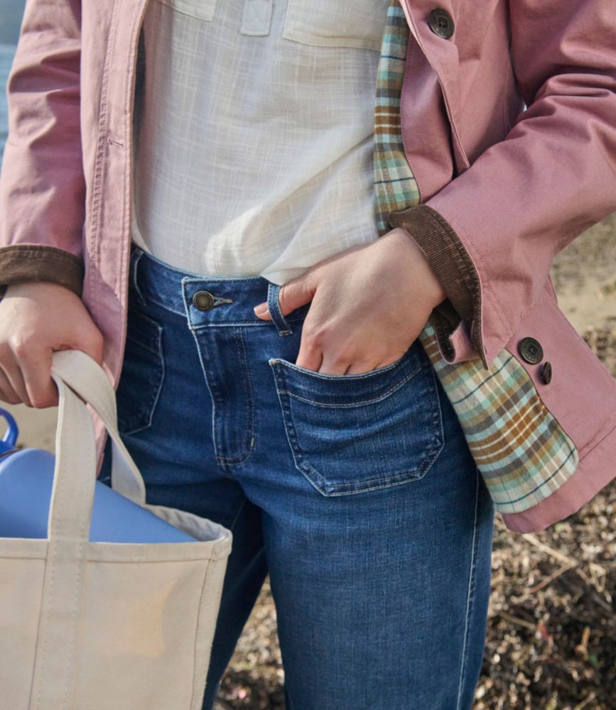 Women's Adirondack Barn Coat, Flannel-Lined, Dark Khaki, small image number 11