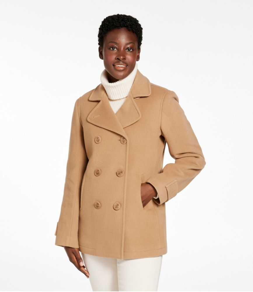 women's peacoat with hood