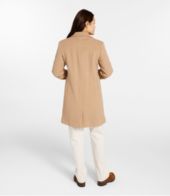 Women's Classic Lambswool Polo Coat, Three-Quarter