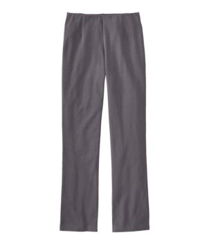 Women's Perfect Fit Pants, Denim Straight-Leg Fleece-Backed