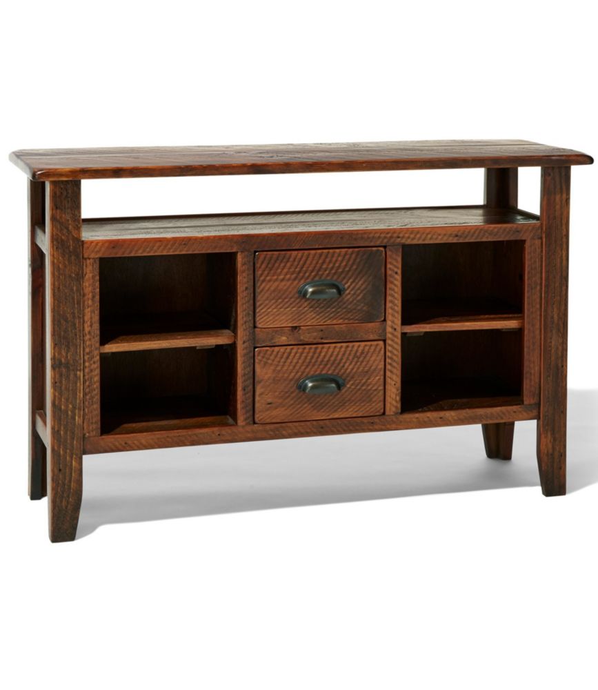 Rustic Wooden Entertainment Console