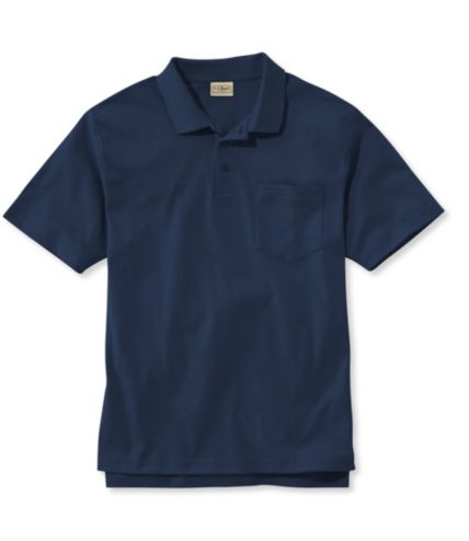 Pima Cotton Polo, Traditional Fit Hemmed Sleeve with Pocket