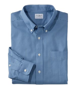 Men's Wrinkle-Free Pinpoint Oxford Cloth Shirt, Traditional Fit Tattersall