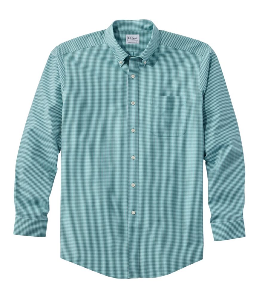 Men's Wrinkle-Free Pinpoint Oxford Cloth Shirt, Traditional Fit Tattersall