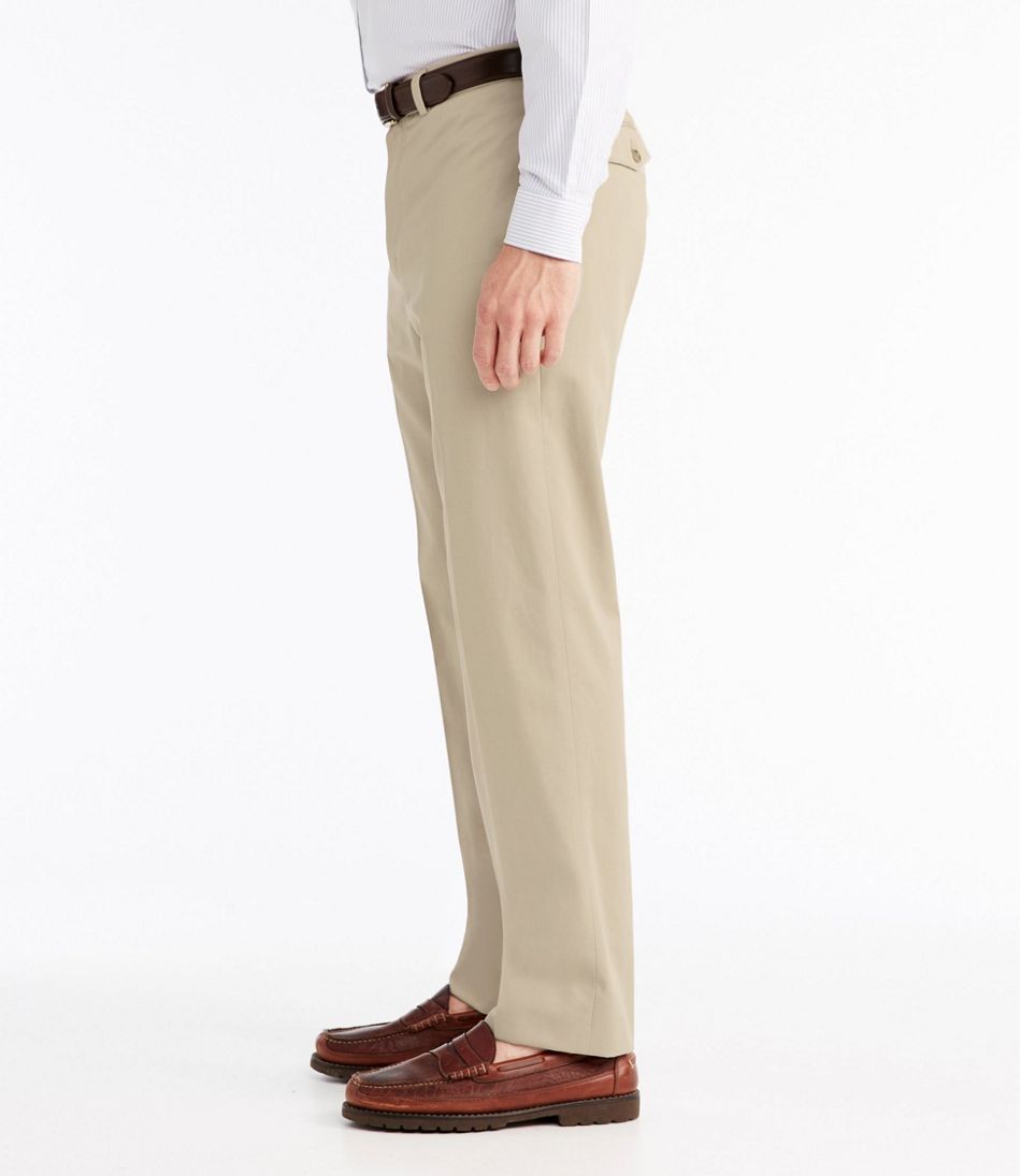 AKA Mens Wrinkle Free Cotton Twill Traditional Fit Slacks Chino Straight-Legs Casual Pants