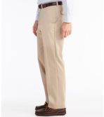 Men's Wrinkle-Free Dress Chinos, Natural Fit Plain Front