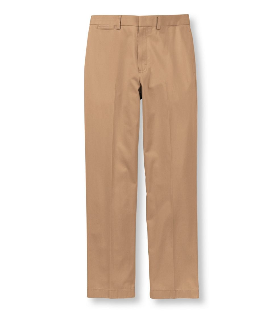 Men's Wrinkle-Free Dress Chinos, Natural Fit Plain Front | Pants ...