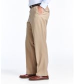 Men's Wrinkle-Free Dress Chinos, Natural Fit Hidden Comfort Plain Front