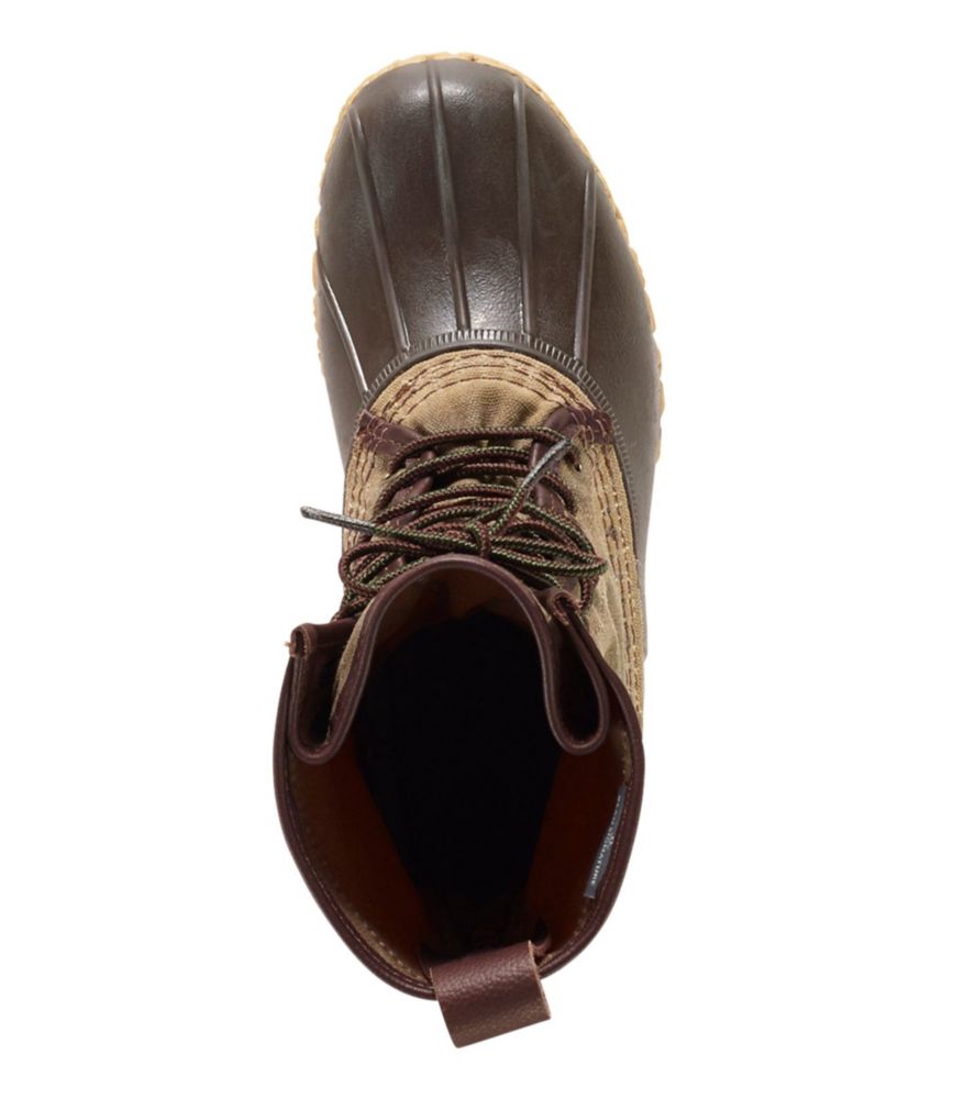 Men's Waxed-Canvas Maine Hunting Shoes, 10", Marsh Brown/Brown, small image number 4