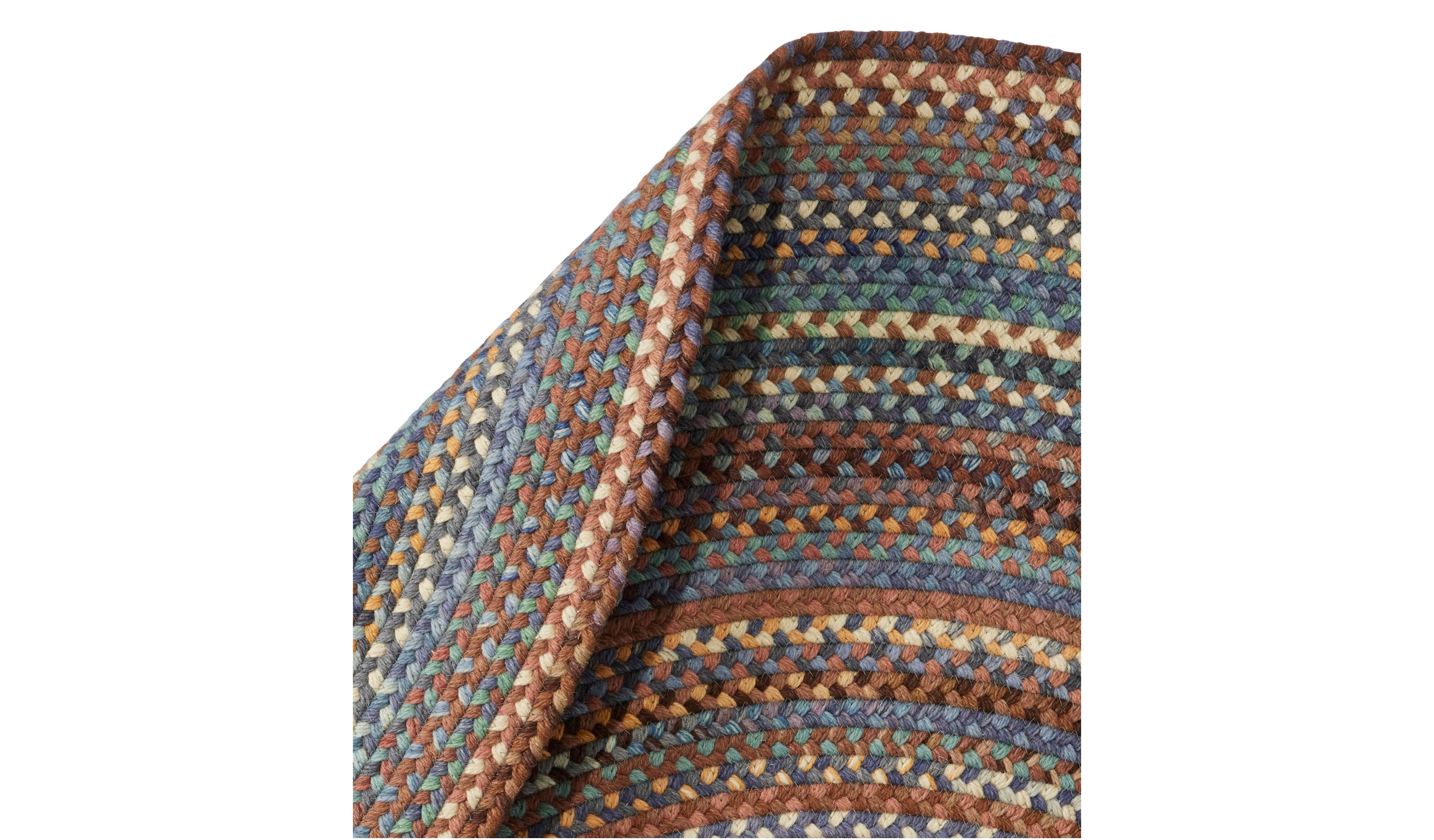 L.L.Bean Braided Wool Rug, 6' Diam.