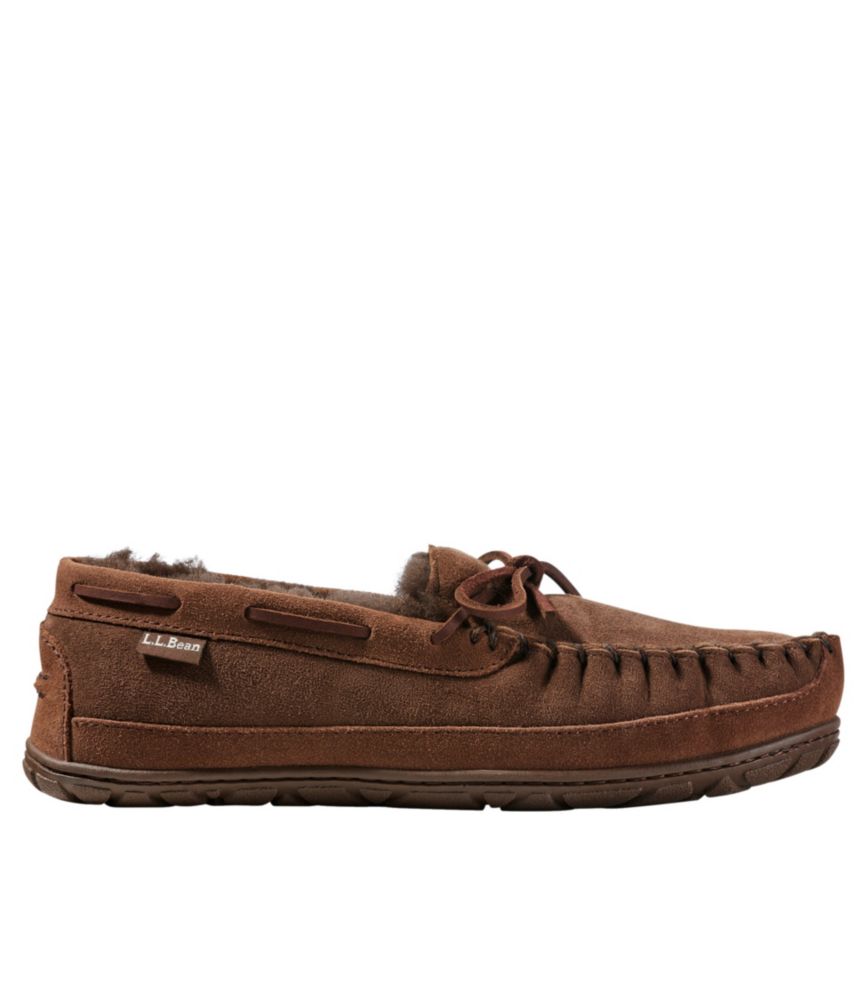 Mens wide hot sale moccasin slippers