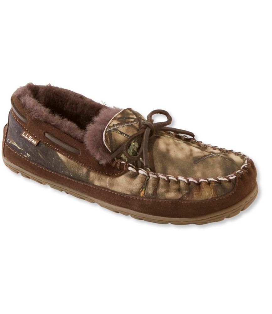 camouflage moccasin slippers