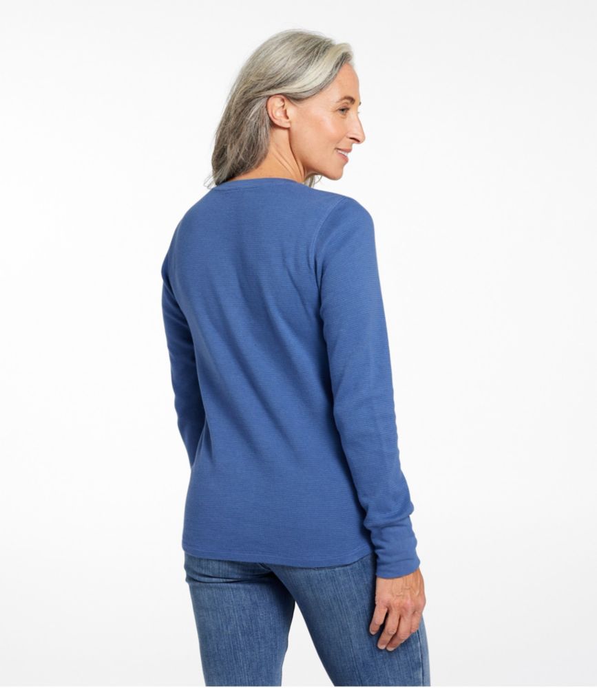 women's plus size thermal henley shirts