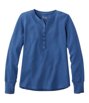 Women's Waffle-Knit Henley