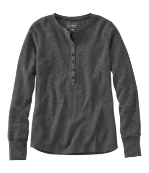 Women's Waffle-Knit Henley