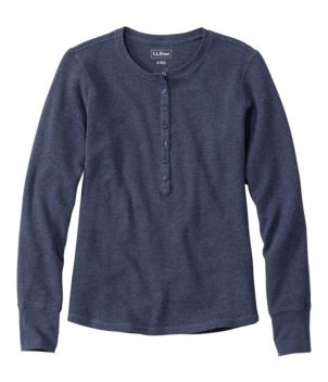 Women's Waffle-Knit Henley
