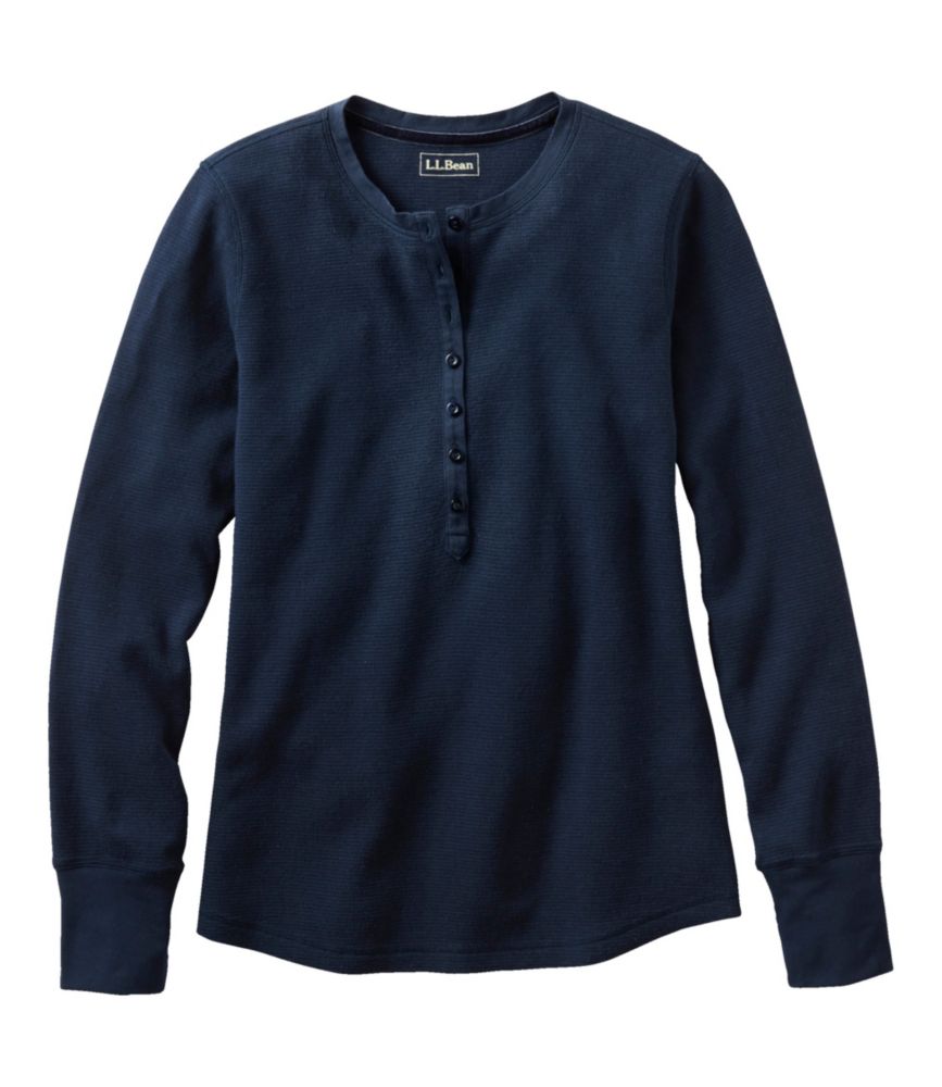 Women's WaffleKnit Henley Shirts & Tops at L.L.Bean