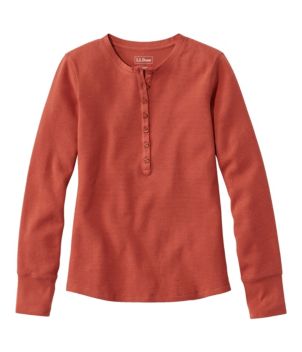 Women's Waffle-Knit Tee Henley