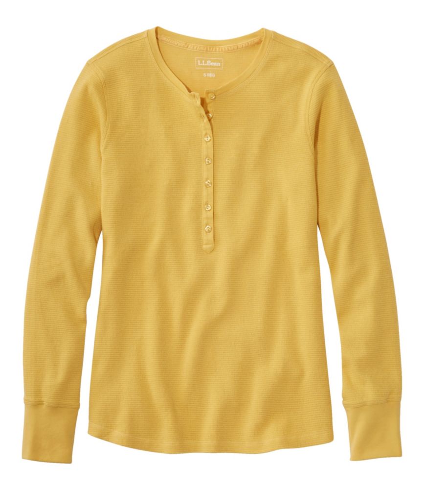 Women's WaffleKnit Tee Henley Tees & Knit Tops at L.L.Bean