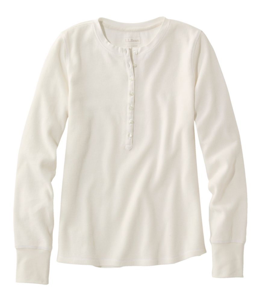 Women's Waffle-Knit Henley