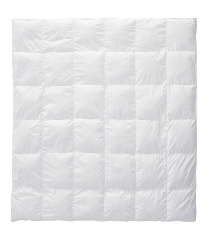 Sateen White Goose Down Comforter, Warmer, White, small image number 2