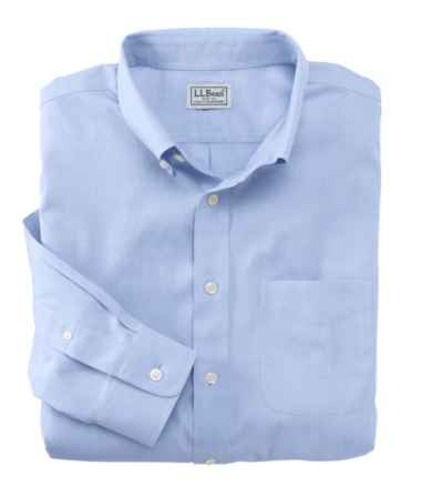 Men's Wrinkle-Free Pinpoint Oxford Cloth Shirt, Slightly Fitted