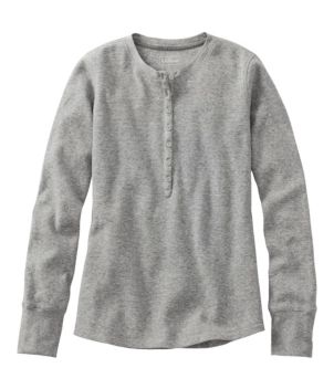 Women's Waffle-Knit Henley