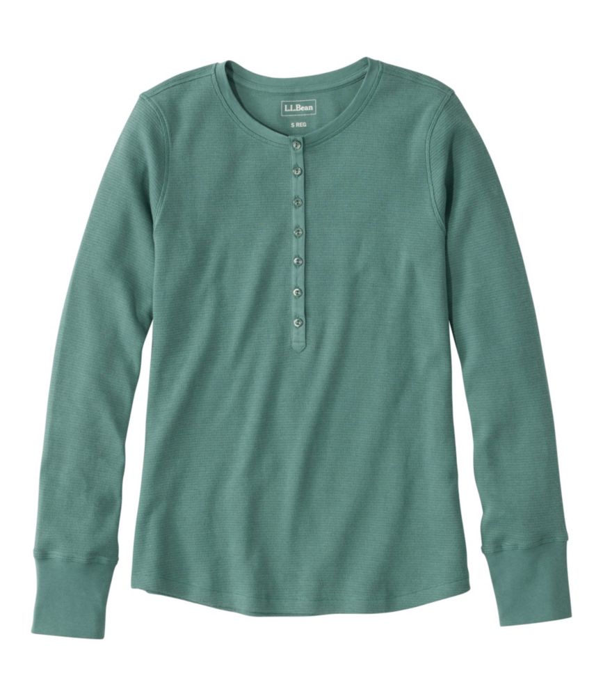 Women's Waffle-Knit Henley
