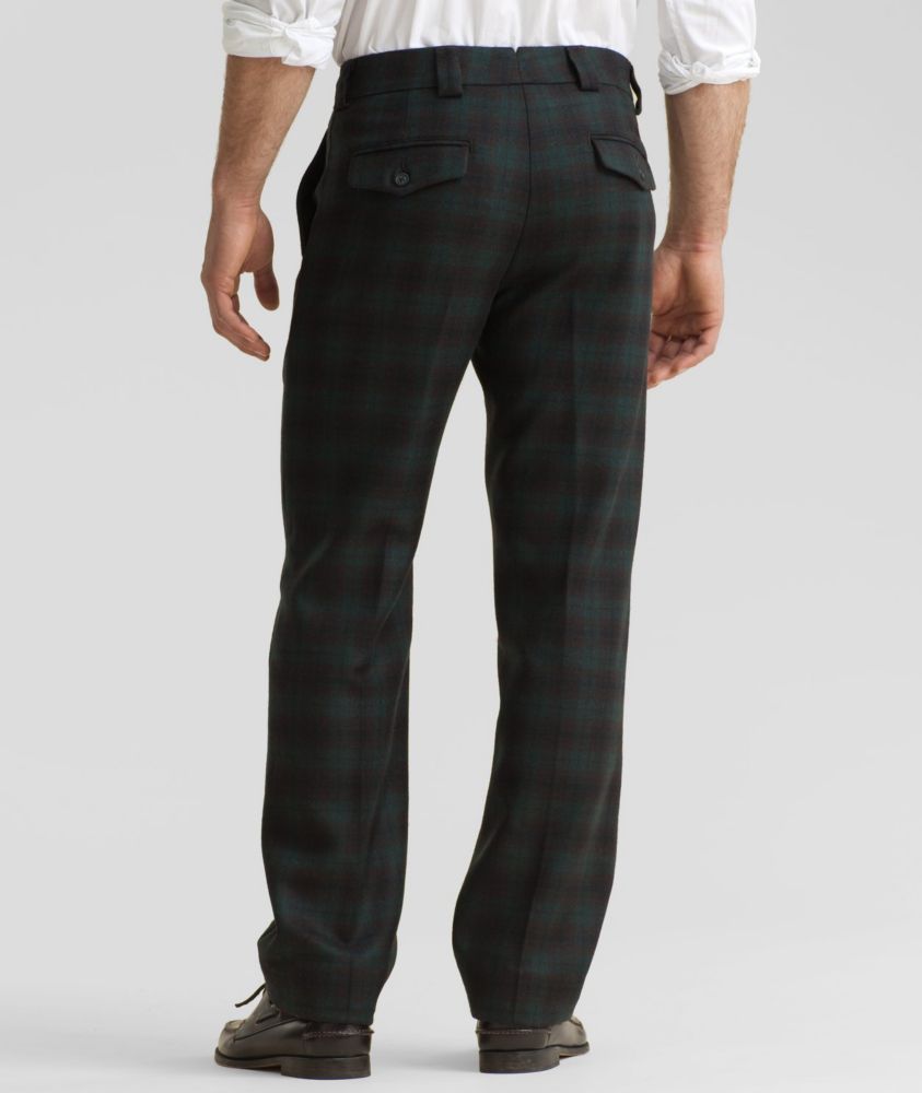 tartan wool trousers mens