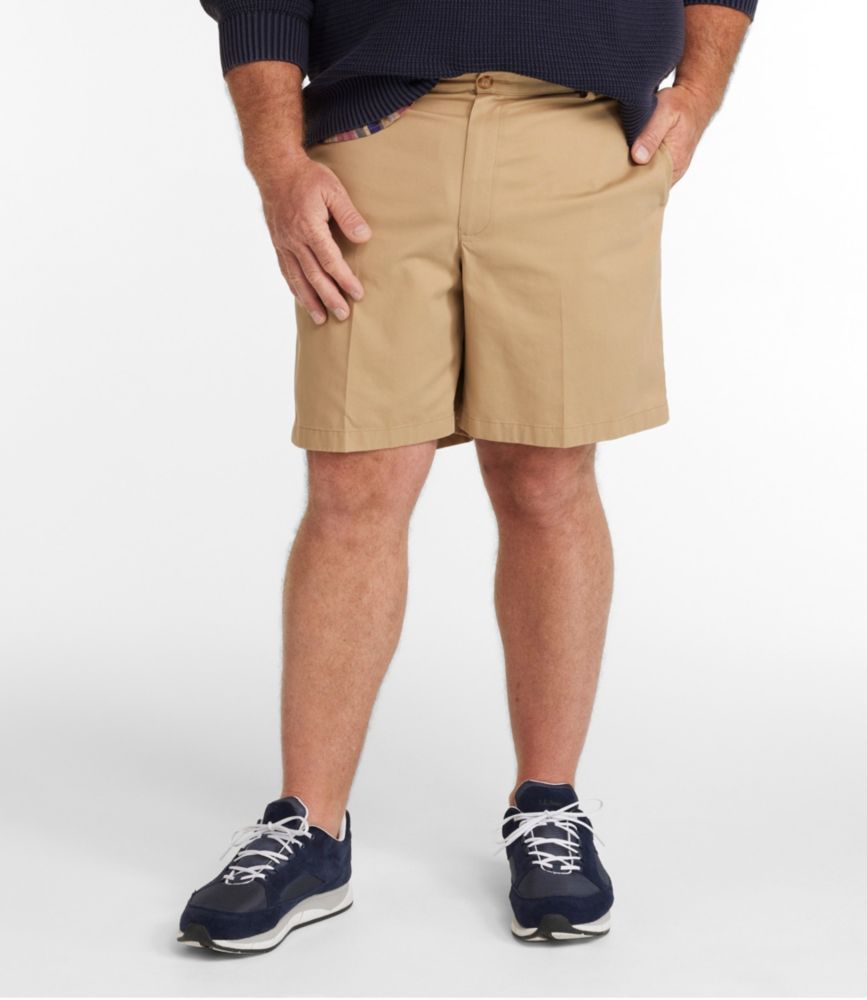 Men's Double L® Chino Shorts, Classic Fit, 8", Carbon Navy, small image number 5