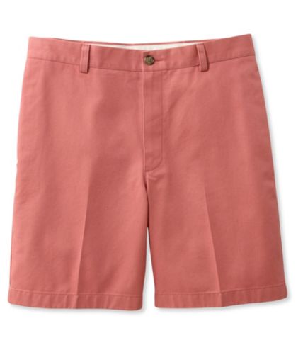 Men's Double L Chino Shorts, Classic Fit Plain Front 8 Inseam | Free ...