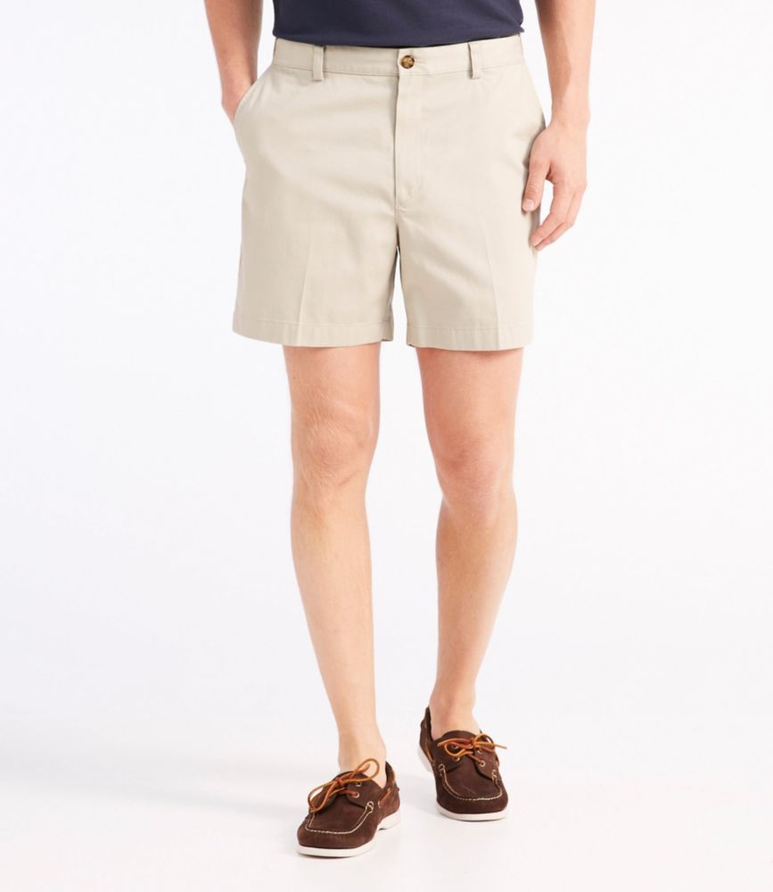 Men's Wrinkle-Free Double L® Chino Shorts, Natural Fit, Hidden Comfort Waist, 6", Carbon Navy, small image number 2