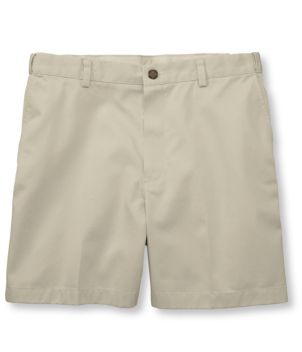 Men's Wrinkle-Free Double L Chino Shorts, Natural Fit, Hidden Comfort Waist, 6"