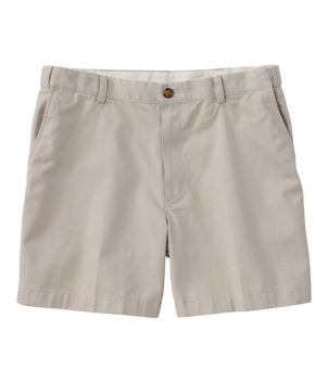 Men's Wrinkle-Free Double L Chino Shorts, Natural Fit, Hidden Comfort Waist, 6"