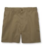 Men's Wrinkle-Free Double L® Chino Shorts, Hidden Comfort Waist Plain Front 6" Inseam
